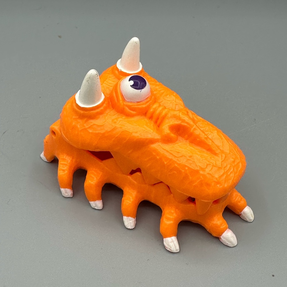 Vintage 1987 Kenner Ghostbusters Orange Cyclops Monster Mini Ghost Trap Figure